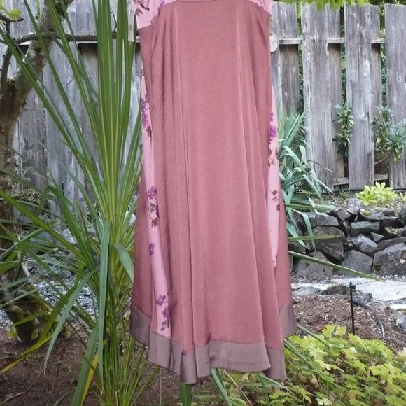 NWT Y2K Free People Womens Pink Floral High Low Fairycore Slip Dress - 2 - Picture 8 of 9